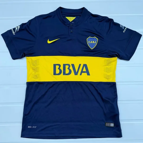 Boca Juniors 2014/15 Retro Home Jersey Fan Version - Front View | KFCOOL