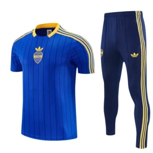 Boca Juniors 2026/27 Short Sleeve Pants Suit - Front View | KFCOOL