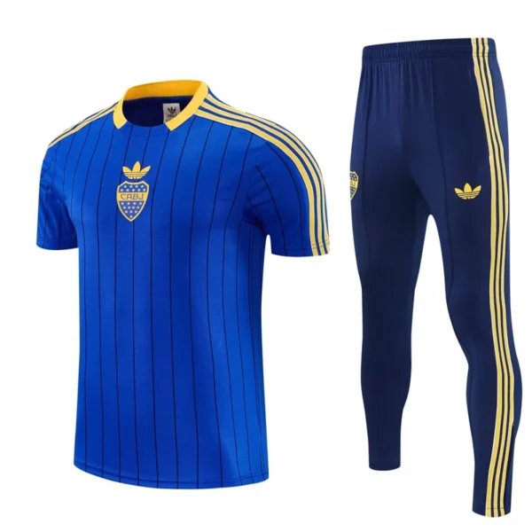 Boca Juniors 2026/27 Short Sleeve Pants Suit - Front View | KFCOOL