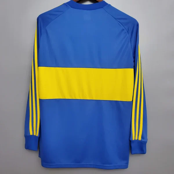 Boca Juniors 1981/82 Retro Home Long Sleeve Jersey Fan Version - Back View | KFCOOL
