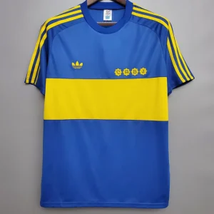Boca Juniors 1981/82 Retro Home Jersey Fan Version - Front View | KFCOOL
