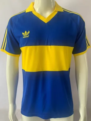 Boca Juniors 1985/86 Retro Home Jersey Fan Version - Front View | KFCOOL