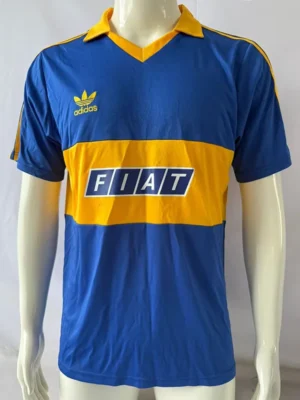 Boca Juniors 1990/91 Retro Home Jersey Fan Version - Front View | KFCOOL