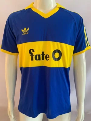 Boca Juniors 1986/88 Retro Home Jersey Fan Version - Front View | KFCOOL