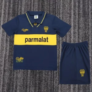 Boca Juniors 1993/95 Retro Home Kids Kit Fan Version - Front View | KFCOOL