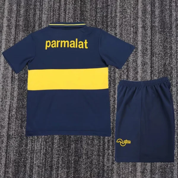 Boca Juniors 1993/95 Retro Home Kids Kit Fan Version - Back View | KFCOOL