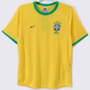 Brazil 2000/01 Retro Home Jersey Fan Version - Front View | KFCOOL