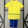 Brazil 2002/03 Retro Home Kids Kit Fan Version - Back View - KFCool – Football Jerseys & Soccer Kits Store Brazil 2002/03 Retro Home Kids Kit Fan Version - Back View | KFCOOL