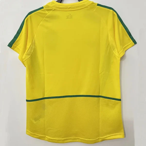 Brazil 2002/03 Retro Home Jersey Fan Version - Back View Brazil 2002/03 Retro Home Jersey Fan Version - Back View | KFCOOL