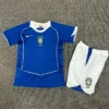 Brazil 2004/05 Retro Away Kids Kit Fan Version - Front View - KFCool – Football Jerseys & Soccer Kits Store Brazil 2004/05 Retro Away Kids Kit Fan Version - Front View | KFCOOL