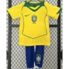 Brazil 2004/05 Retro Home Kids Kit Fan Version - Front View - KFCool – Football Jerseys & Soccer Kits Store Brazil 2004/05 Retro Home Kids Kit Fan Version - Front View | KFCOOL