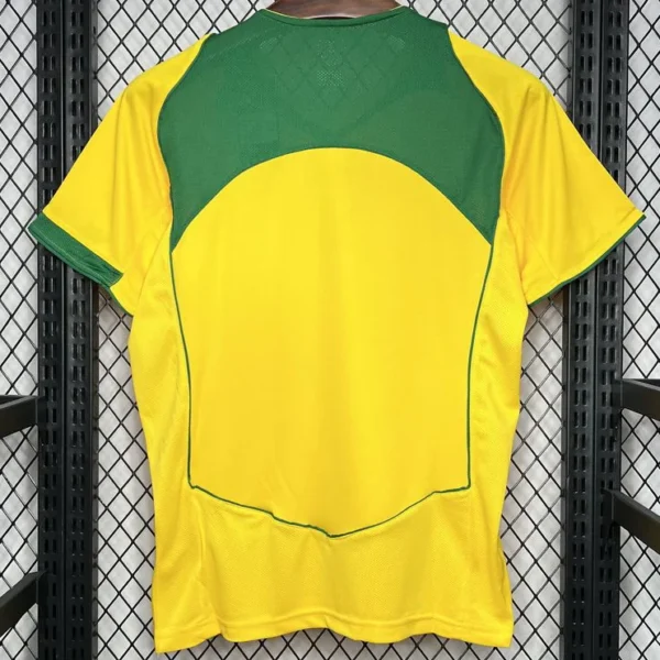 Brazil 2004/05 Retro Home Jersey Fan Version - Back View Brazil 2004/05 Retro Home Jersey Fan Version - Back View | KFCOOL