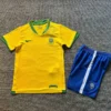 Brazil 2006/07 Retro Home Kids Kit Fan Version - Front View | KFCOOL