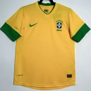 Brazil 2012/13 Retro Home Jersey Fan Version - Front View | KFCOOL