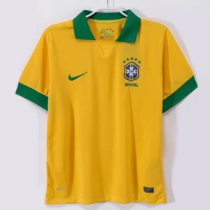 Brazil 2013/14 Retro Home Jersey Fan Version - Front View Brazil 2013/14 Retro Home Jersey Fan Version - Front View | KFCOOL
