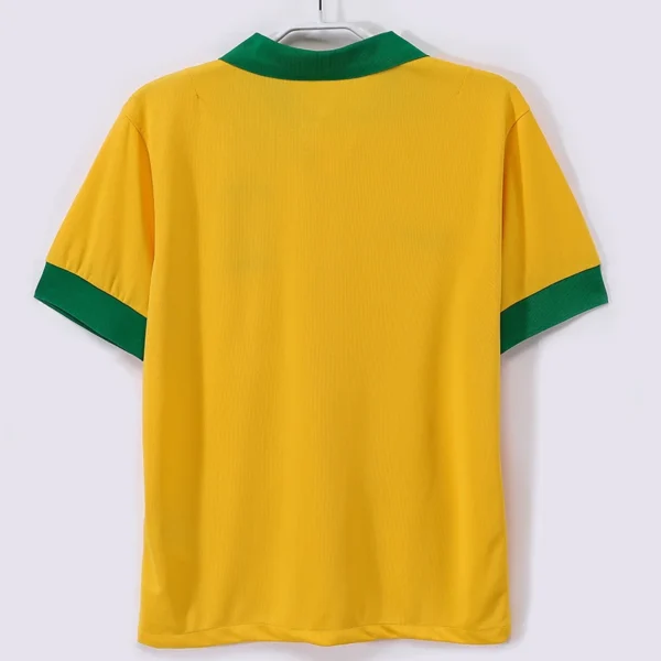 Brazil 2013/14 Retro Home Jersey Fan Version - Back View | KFCOOL