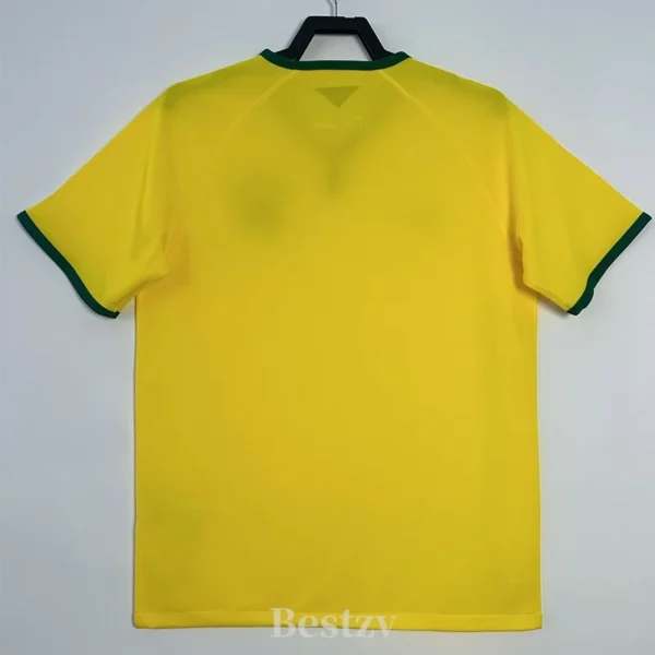 Brazil 2014/15 Retro Home Jersey Fan Version - Back View | KFCOOL