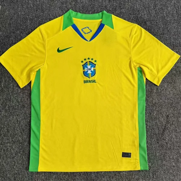 Brazil 2025/26 Home Jersey Fan Version - Front View Brazil 2025/26 Home Jersey Fan Version - Front View | KFCOOL