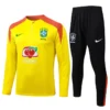Brazil 2025/26 Half Pull Tracksuit - Front View - KFCool – Football Jerseys & Soccer Kits Store Brazil 2025/26 Half Pull Tracksuit - Front View | KFCOOL