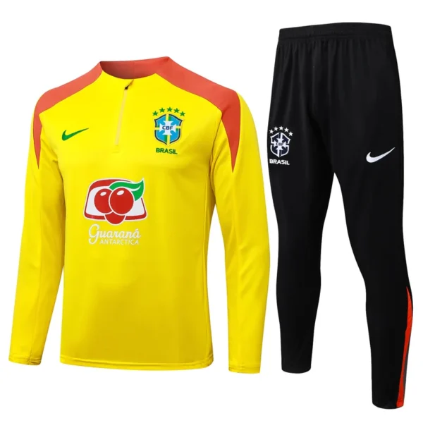Brazil 2025/26 Half Pull Tracksuit - Front View - KFCool – Football Jerseys & Soccer Kits Store Brazil 2025/26 Half Pull Tracksuit - Front View | KFCOOL