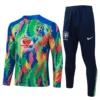 Brazil 2025/26 Green Half Pull Tracksuit - Front View | KFCOOL