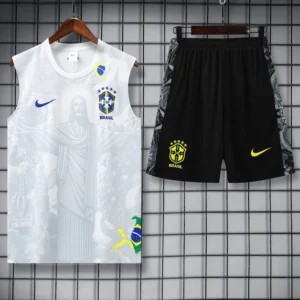 Brazil 2025/26 Sleeveless Shorts - Front View | KFCOOL