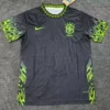 Brazil 2025/26 Black Green Special Edition Training Shirt - Front View | KFCOOL