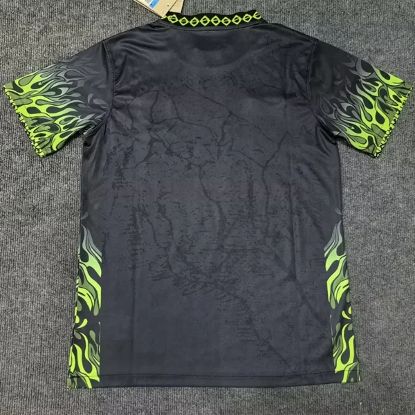 Brazil 2025/26 Black Green Special Edition Training Shirt - Back View | KFCOOL