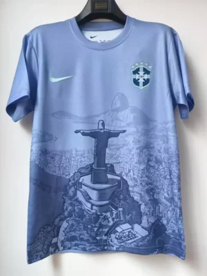 Brazil 2025/26 Grey Special Edition Training Shirt - Front View | KFCOOL