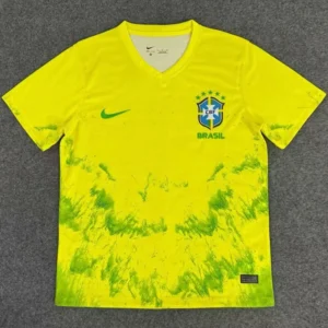 Brazil 2025/26 Yellow Special Edition Training Shirt - Front View | KFCOOL