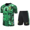 Brazil 2025/26 Green Training Short Suit - Front View Brazil 2025/26 Green Training Short Suit - Front View | KFCOOL