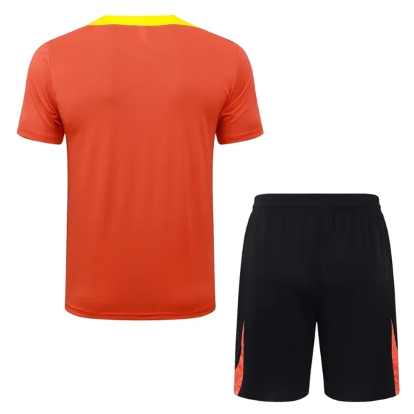 Brazil 2025/26 Orange Training Short Suit - Back View Brazil 2025/26 Orange Training Short Suit - Back View | KFCOOL
