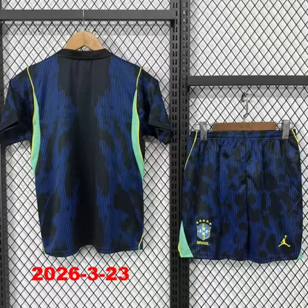 Brazil 2026/27 Away Kids Kit Fan Version - Back View | KFCOOL