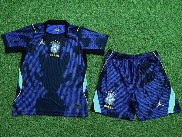 Brazil 2026/27 Away Kids Kit Player Version - Back View | KFCOOL