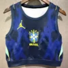 Brazil 2026/27 Away Sleeveless Women Yoga Vest - Front View | KFCOOL