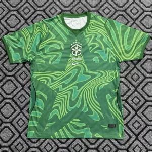 Brazil 2026/27 Goalkeeper Green Jersey Fan Version - Front View | KFCOOL