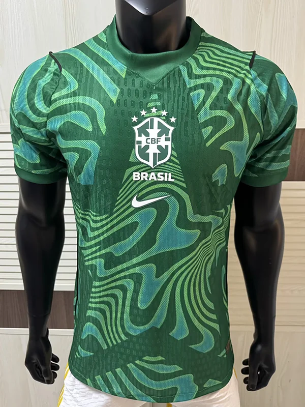Brazil 2026/27 Goalkeeper Green Jersey Player Version - Front View Brazil 2026/27 Goalkeeper Green Jersey Player Version - Front View | KFCOOL