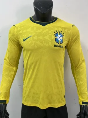 Brazil 2026/27 Home Kids Kit Fan Version - Front View | KFCOOL