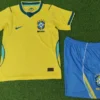 Brazil 2026/27 Home Kids Kit Player Version - Back View | KFCOOL