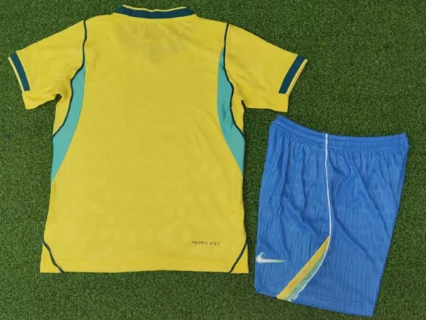 Brazil 2026/27 Home Kids Kit Player Version - Detail View 3 | KFCOOL