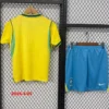 Brazil 2026/27 Home Yellow Kids Kit Player Version - Back View - KFCool – Football Jerseys & Soccer Kits Store Brazil 2026/27 Home Yellow Kids Kit Player Version - Back View | KFCOOL