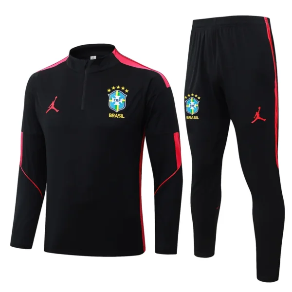 Brazil 2026/27 Half Pull Tracksuit - Front View - KFCool – Football Jerseys & Soccer Kits Store Brazil 2026/27 Half Pull Tracksuit - Front View | KFCOOL
