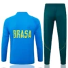 Brazil 2026/27 Blue Half Pull Tracksuit - Back View | KFCOOL
