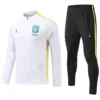 Brazil 2026/27 White Yellow Half Pull Tracksuit - Front View - KFCool – Football Jerseys & Soccer Kits Store Brazil 2026/27 White Yellow Half Pull Tracksuit - Front View | KFCOOL