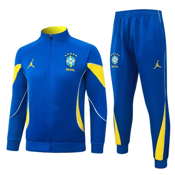 Brazil 2026/27 Blue Jacket Tracksuit - Front View - KFCool – Football Jerseys & Soccer Kits Store Brazil 2026/27 Blue Jacket Tracksuit - Front View | KFCOOL