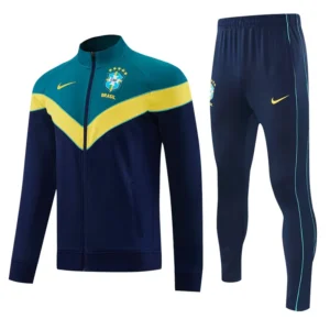 Brazil 2026/27 Royal Blue Jacket Tracksuit - Front View | KFCOOL