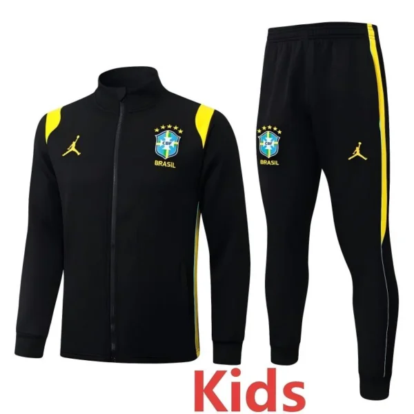 Brazil 2026/27 Kids Jacket Tracksuit - Front View - KFCool – Football Jerseys & Soccer Kits Store Brazil 2026/27 Kids Jacket Tracksuit - Front View | KFCOOL