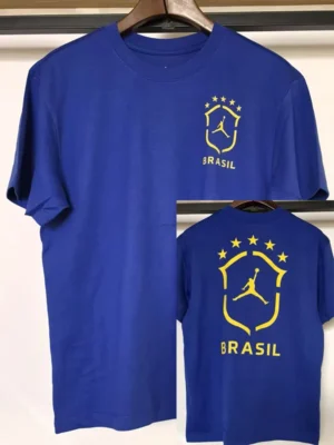 Brazil 2026/27 Blue T-Shirt - Front View | KFCOOL