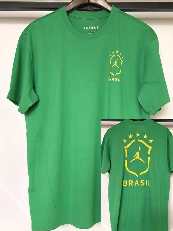 Brazil 2026/27 Green T-Shirt - Front View - KFCool – Football Jerseys & Soccer Kits Store Brazil 2026/27 Green T-Shirt - Front View | KFCOOL