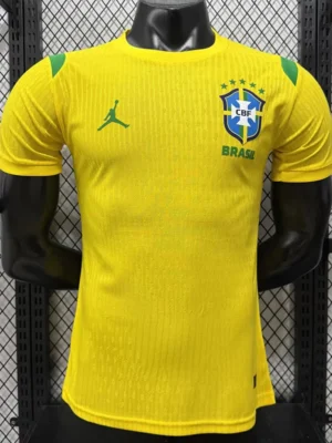 Brazil 2026/27 Yellow Special Edition Training Shirt Player Version - Front View | KFCOOL